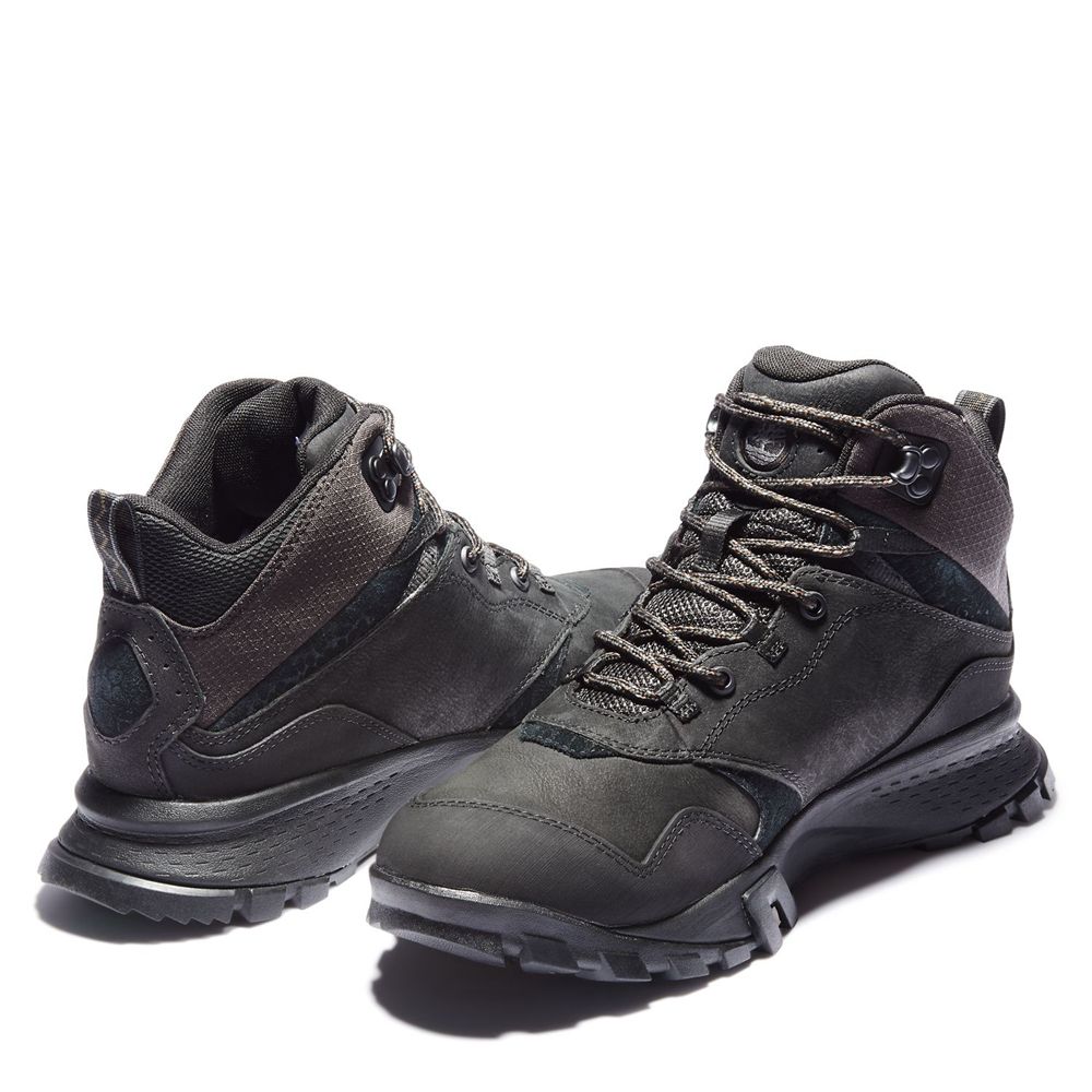 Botas de Montaña Timberland Hombre Garrison Trail Waterproof Mid Negras - Chile AMP-261935